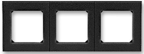 Рамка универсальная ABB EPJ Levit 3-м. антрацит/дымчатый чёрный картинка